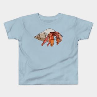 Hermit crab cartoon illustration Kids T-Shirt